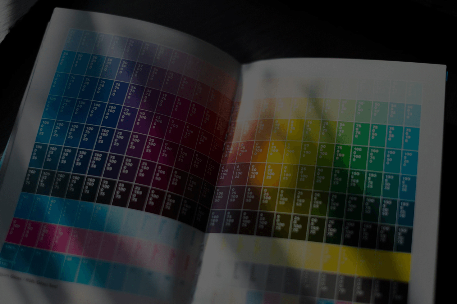 FDM and UV color reference chart