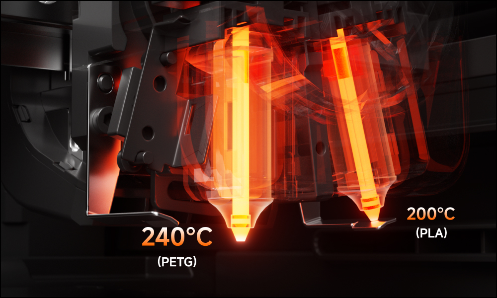 350°C high-temperature hardened-steel nozzle