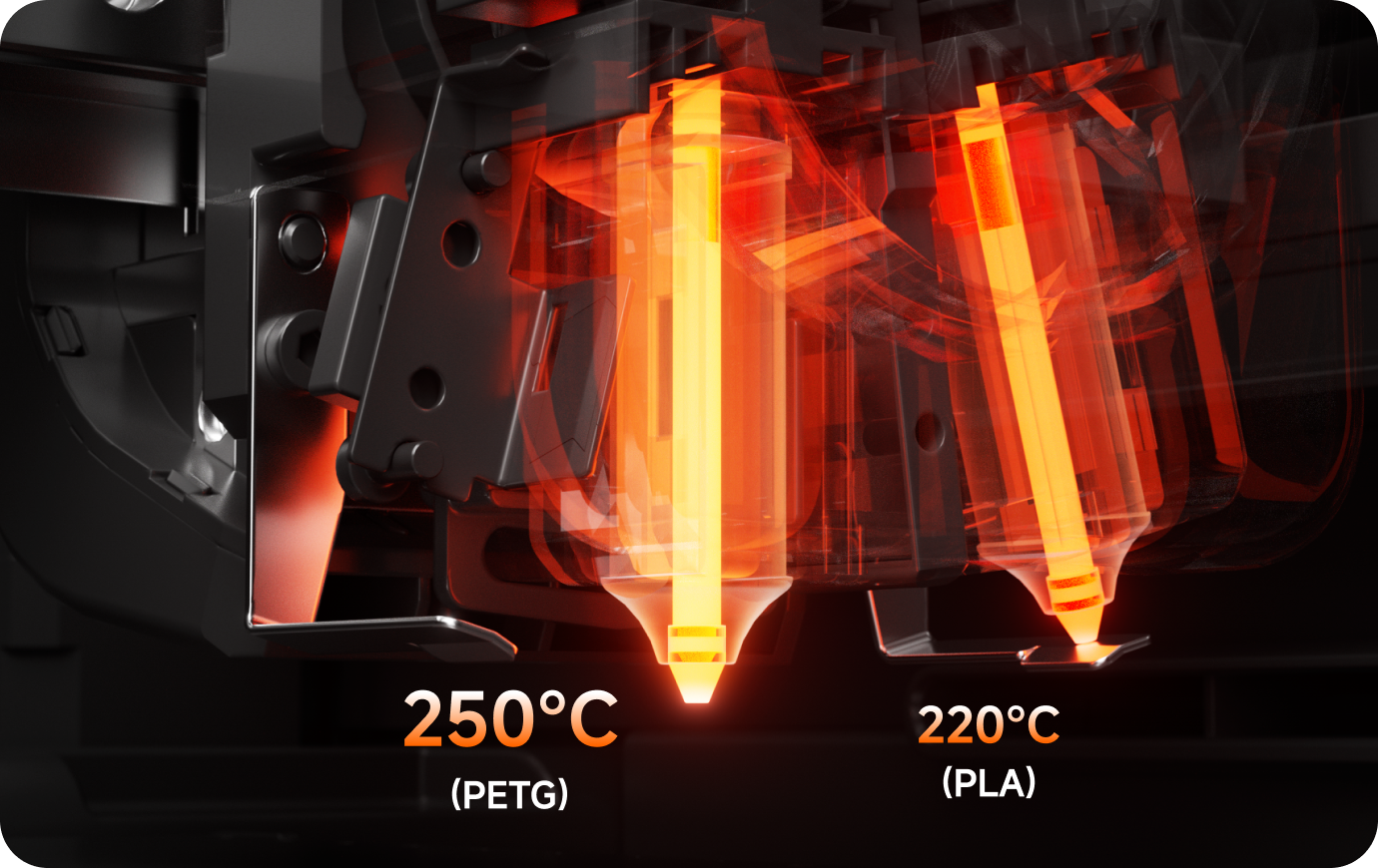 350°C high-temperature hardened-steel nozzle