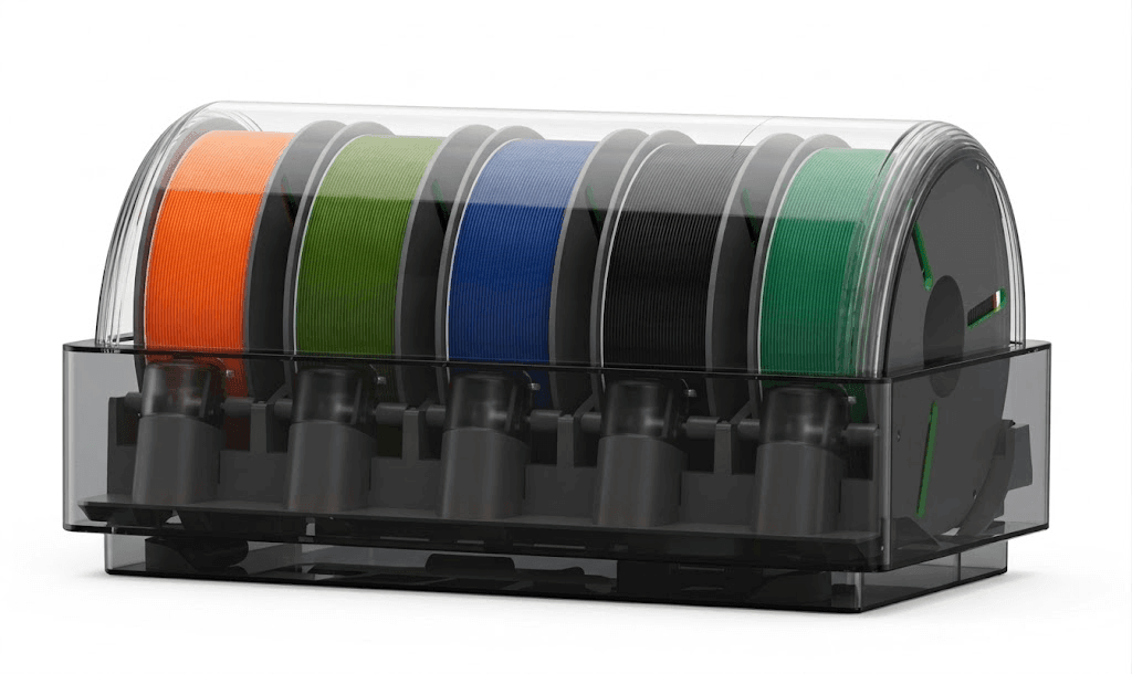 FA3D multi-material drying system