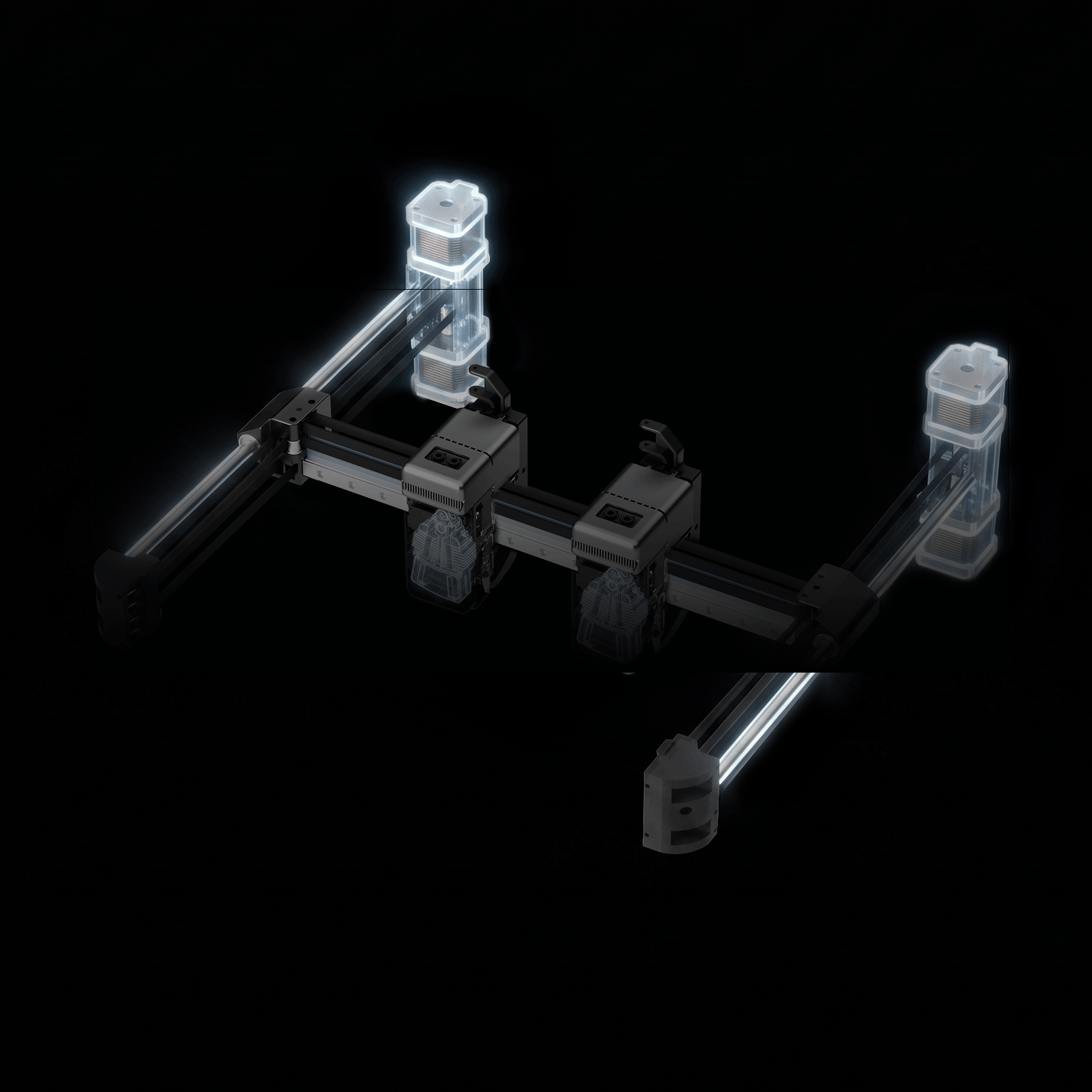 Dual-toolhead FA3D DIO printing system